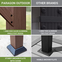 Paragon Outdoor 11'x11' Florence Aluminum Pergola with Retractable Gray Canopy