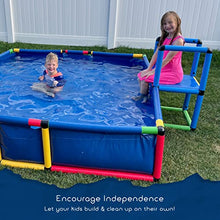 Funphix Buildable Plastic Kiddie Pool for Kids Ages 8-12