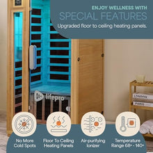 LifePro Rejuvacure 1 or 2 Person Indoor Sauna, Red Light, Low EMF Models