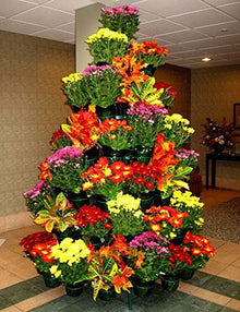 Creative Displays Full Round Poinsettia Tree Rack Display 106FB - Freestanding Vertical Garden Frame | Great for Poinsettias, Flowers, Potted Plants, Succulents, and More (6.5 Ft)
