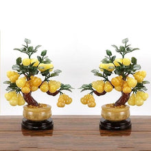 YXIANG56Q Fake Plants Jade Ornaments and Feng Shui Potted Plants - Artificial House Decoration Bonsai Tree(Medium)