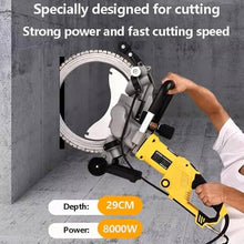 JDXQBLD Handheld Chainsaw, 5000W Electric Ring Saw Wall Cutting Machine, Brushless Concrete Cutter, Electric Cut-Off Saw