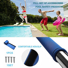Pool Railing 304 Stainless Steel, Swimming Pool Handrail with Blue Grip Cover, for Commercial Spaces and Private Swimming Pools ()