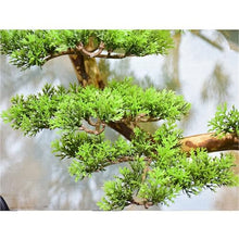 YXIANG56Q Fake Plants Chinese-Style Simulated Welcoming Pine Mural Decoration for Living Room Walls and Home Furnishings Bonsai Tree(Small)