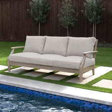Sorra Home 25 in x 5 in Deep Seating Cushion Set-Corded Sofa, Standard, Ivory 5 Pound