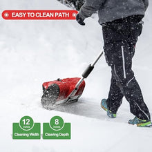 LZDOYY Cordless Snow Shovel - 12 Inch 20V 4.0Ah Cordless Snow Blower for Driveway Battery Snow Blower with Adjustable Handle Electric Snow Thrower for Driveway clearing,1battery