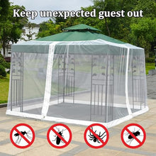 JIANGSHUAIM Square Umbrella Mosquito Net, Patio Mosquito Netting, with Adjustable Rope and Double Zipper Door, Mosquito Netting for Outdoor Gazebo Canopy,(Umbrella not Included)