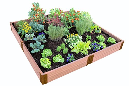 Frame It All Tool-Free Classic Sienna Raised Garden Bed 8' x 8' x 11" - 2" Profile