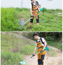 Garden Grass Trimmer Cordless with Wheels with Armrest String Trimmer Battery Grass Cutter Electric Lawn Mower 20AH 30AH Lithium Battery 1200W Motor Power 8000r/min (24V/20A)