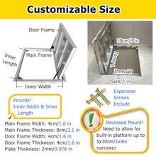 MZZKFC Embedded Cellar Storage Room Invisible Door, 24 28 32 34 36 40 42 46 50 54 60in Concealed Crawl Space Access Door, for Home Renovation/Storm Shelter(L 26in/66cm x W 26in/66cm)
