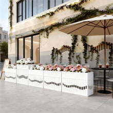 KEG801302 Flower Box Landscape Planter Box Flower Bed Partition Planting Trough Garden