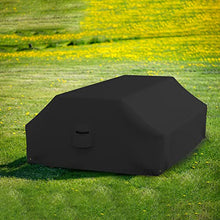 Covers & all Picnic Table Cover, 12 Oz Waterproof UV & Weather Resistant Protector, Outdoor Patio Table Bench Outside Furniture Cover with Air Vents & Drawstrings (98”L x 63”W x 37”H, Black)
