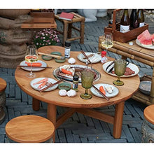 FYorbitH Barbecue Table Chinese Barbecue Table Garden Table Outdoor Teak Barbecue Tea Cooking Table Patio Decoration Low Tables Grill Table