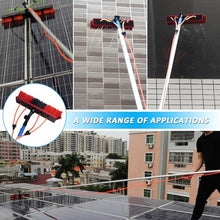 Water Fed Telescopic Brush Photovoltaic Panel Cleaning Tool 30Cm Brush Head for Cleaning photovoltaic and Solar Panels and Other Cleaning Activities