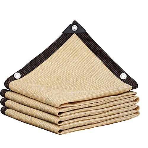 WZDD 23x23 FT 70% Sunblock Shade Cloth Cover, Sun Mesh Shade with Grommets, Heavy Duty Shade Net Tarp, Garden Sun Shade Netting, Sun Mesh UV Resistant Net, for Greenhouse Flowers Plants