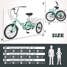 Barbella Adult Folding Tricycles Green