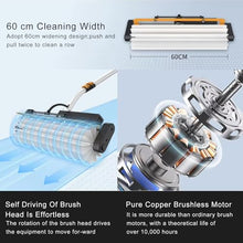 ZGLINMZ 7.5 m/25 ft Electric Solar Panel Washing Tools,for Mountain Solar Power Stations,Commercial Automatic Photovoltaic Panel Cleaning Machine,Strip-Supply
