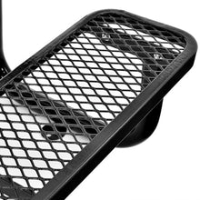 Global Industrial 4 L Rectangular Picnic Table, Expanded Metal, Black