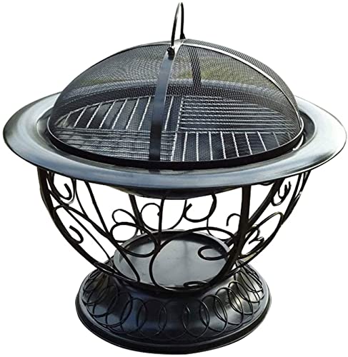 Outdoor Fire Pits,Outdoor Fire Pit Accessories Wild Travel Wood Burning and Camping Picnic Stove Bonfire with Barbecue