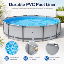 Large Round Above Ground Pool, Family Swimming Pool for Backyard Fun