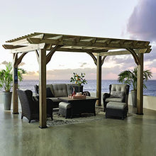 Backyard Discovery Somerville Cedar Wood Pergola Kit Barnwood Grey