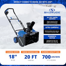 Snow Joe 48V Cordless Snow Blower Kit with Cover, Scraper & LED Headlight, 1200W Brushless Motor, 2x 4Ah Batteries & Charger, 18" Clearing Path - Ice Removal for Driveways & Sidewalks, 24V-X2-SB18-TV1