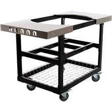 Primo Metal Cart Stainless with Steel Top and Basket for Oval LG and Oval XL