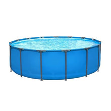 15ft x 48in Round Metal Frame Above Ground Swimming Pool, Pool Only