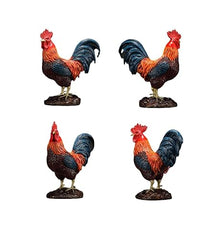 FENGSHUI-CAISHEN Large Colorful Pure Copper Rooster Statue