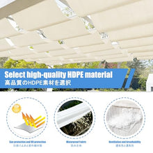 YFAURNDE Waterproof Retractable Cover, Retractable Wave Canopy Pergola Cover, Includes an Installation Kit; Suitable for Backyards, Patios, Gardens, and Gazebos.(W:3.2m/10.5ftxL:7m/22.9ft)