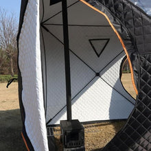 ZEEKYFOR Portable Sauna Tent with Stove Chimney Hole for Winter Use