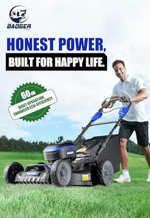 Wild Badger Power 40V 21-in Cordless Self-Propelled Lawn Mower, 2 Batteries