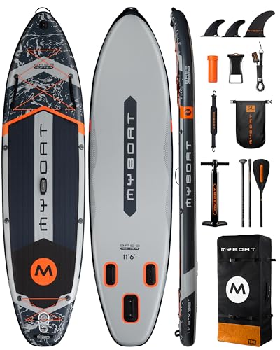 myboat Inflatable Paddle Board Grey