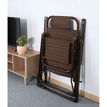 FENOKD Rocking Chair Rocking Chair Folding Chair Lounger PE Rattan Steel Frame Beach Deck Chair Garden Chair Interesting
