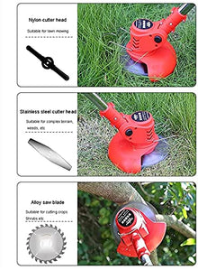AMYYTL Cordless Trimmer Lightweight Retractable 42V Battery Charger ELD Electric Lawn Mower Small Household Multifunctional Rechargeable-36V/10000mA