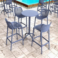 Compamia Air Patio Bar Stool in Dark Gray (Set of 2)