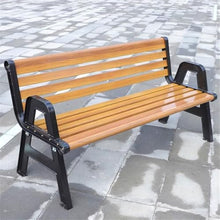 GRFIT Outdoor Bench Iron Garden Chair for Outdoor, with Backrest, Leisure Bench, Seat with Cast Aluminium Structure Garden Bench (Medium)