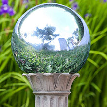 VRFTGHYJU Seamless Mirror Gazing Ball - Hollow Reflective Sphere, Garden Ornament for Home & Garden Decor, Sleek Decorative Garden Accessory(250mm)