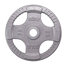 Body-Solid Olympic Quad Grip Weight Plate Set 455 lb Chrome/Gray