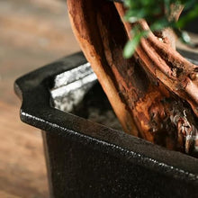 YXIANG56Q Fake Plants Artificial Plants, 9.13'' Black Ceramic Pot Fake Bonsai Tree Faux Potted Plant for Home Office Wedding Garden Decor Bonsai Tree(C)