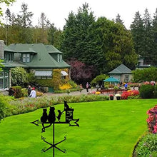 Weathervane Metal for roof garden yard Cat Weathervane Wind Vane Motorcycle Orientation Indicator Stainless Steel Weathervanes Measuring Tool With Anti-Rust Coating Satin Black For Outdoor Bracket De