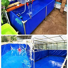 PHLEPS Fish Farming Thickened Fish Pond, Foldable Pet Dog Pool Portable Kiddie Pool Tarpaulin Fish and Shrimp Breeding Pond for Garden Farming Water Storage Frame Not Included (Color : Green, Size :