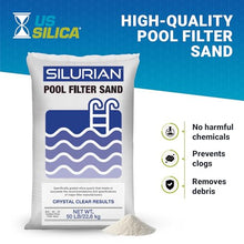 U.S. Silica Silurian 20 Grade Angular Pool Filter Sand, 50 lb Bag, 10-Pack