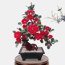 SYRIS Simulation Potted Plants Bonsai Tree Dudan Handicrafts Jade Carving Living Room Decorations Wine Cabinet Porch Decoration Jade Carving Bonsai Ornaments Fake Plant Greenery Decor for Desk