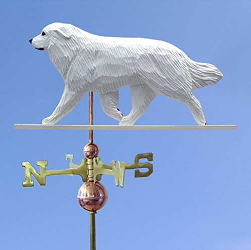 Great Pyrenees Hand Carved & Painted Weathervane 22 Inch