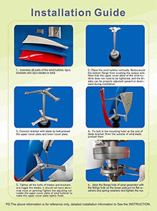 AISINILALAO 9000W 12V-220V Powerful Dynamo Free Energy with MPPT Controller Homeuse Low Speed Windmill Vertical Axis Wind Turbine for Outdoor Garden(White),12v