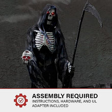 Haunted Hill Farm 7.0-Ft. Motion-Activated Rotting Reaper Animatronic