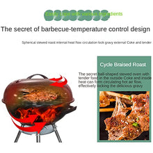 MZGYYD Portable Kettle Charcoal Grill,BBQ Grill with Temperature Control, Two Wheels for Outdoor Picnic Patio Backyard Camping