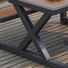 JOSOGO Patio Table and Chair Set, Patio Furniture Set Lightweight Outdoor Chairs and Table for Outside, Garden(R)