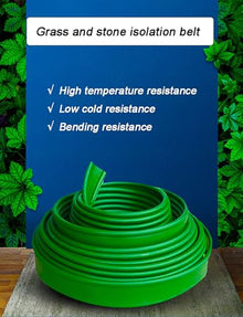 XIYYANUS Lawn/Garden Edging Borders, PE Strip for Edging Resistance Isolation 10-25 1000cm(25x1000cm)